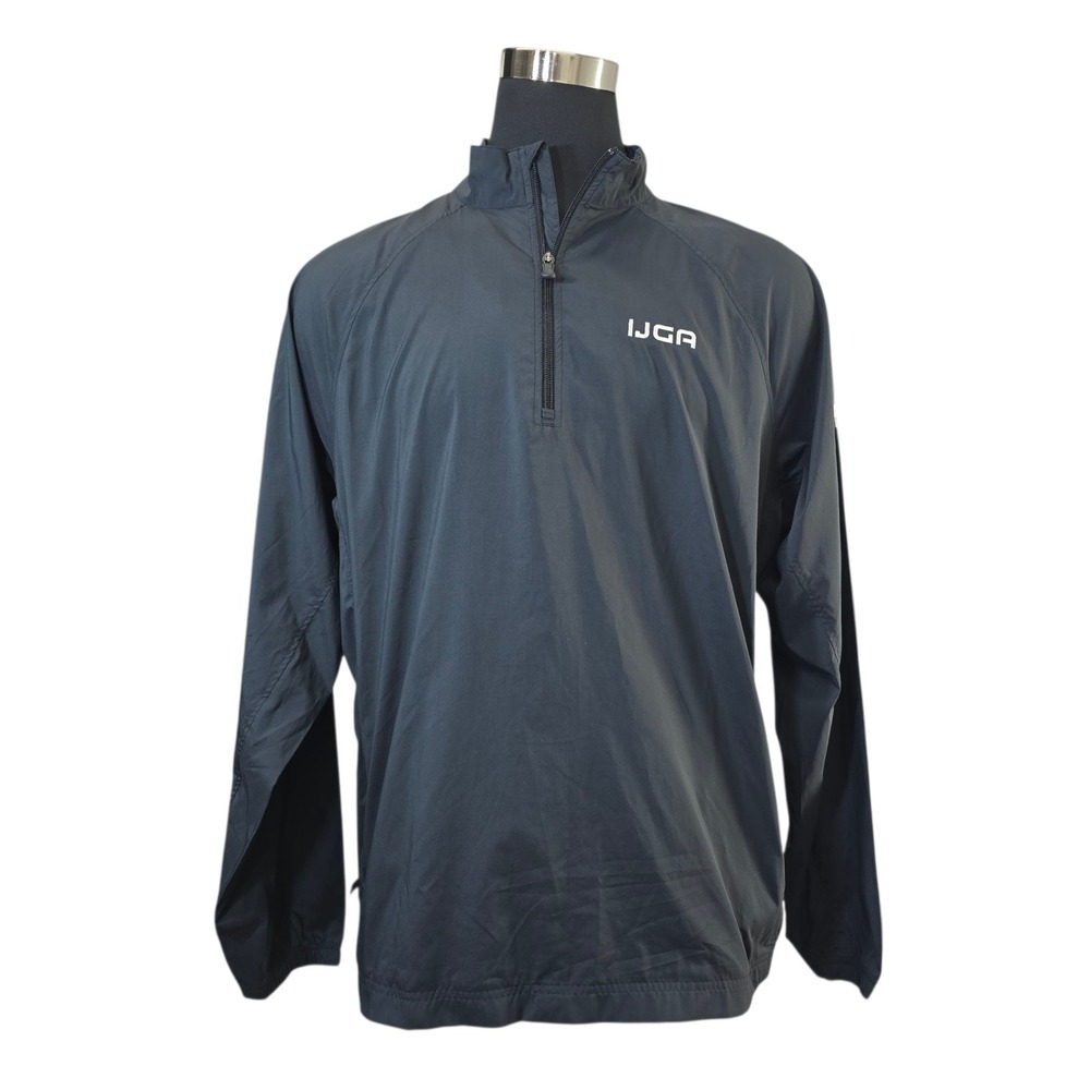 Adidas ClimaProof Pullover Windbreaker Lightweight Golf Jacket IJGA‎ Black XL